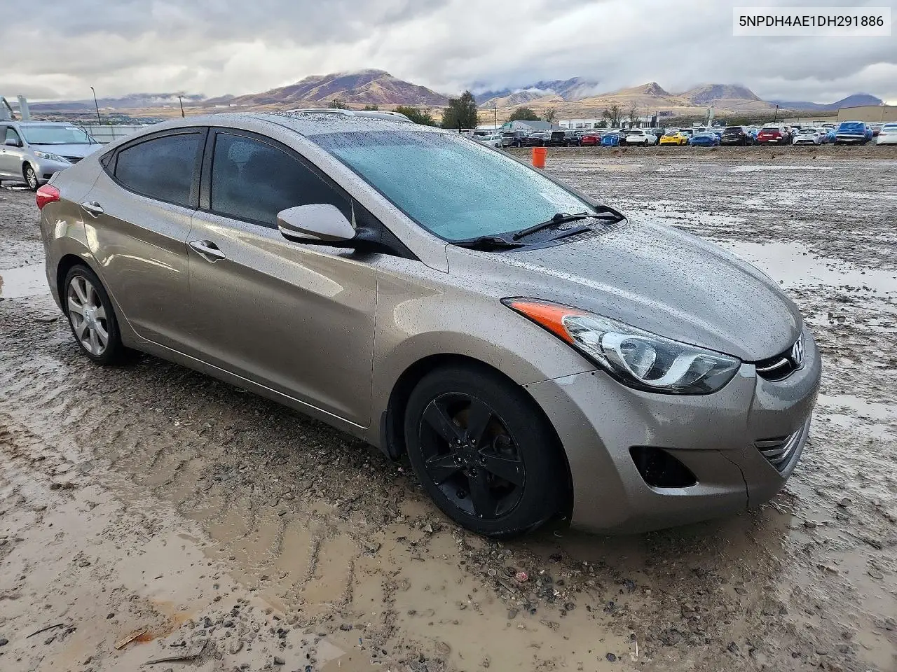 2013 HYUNDAI ELANTRA VIN 5NPDH4AE1DH291886 — фото 4