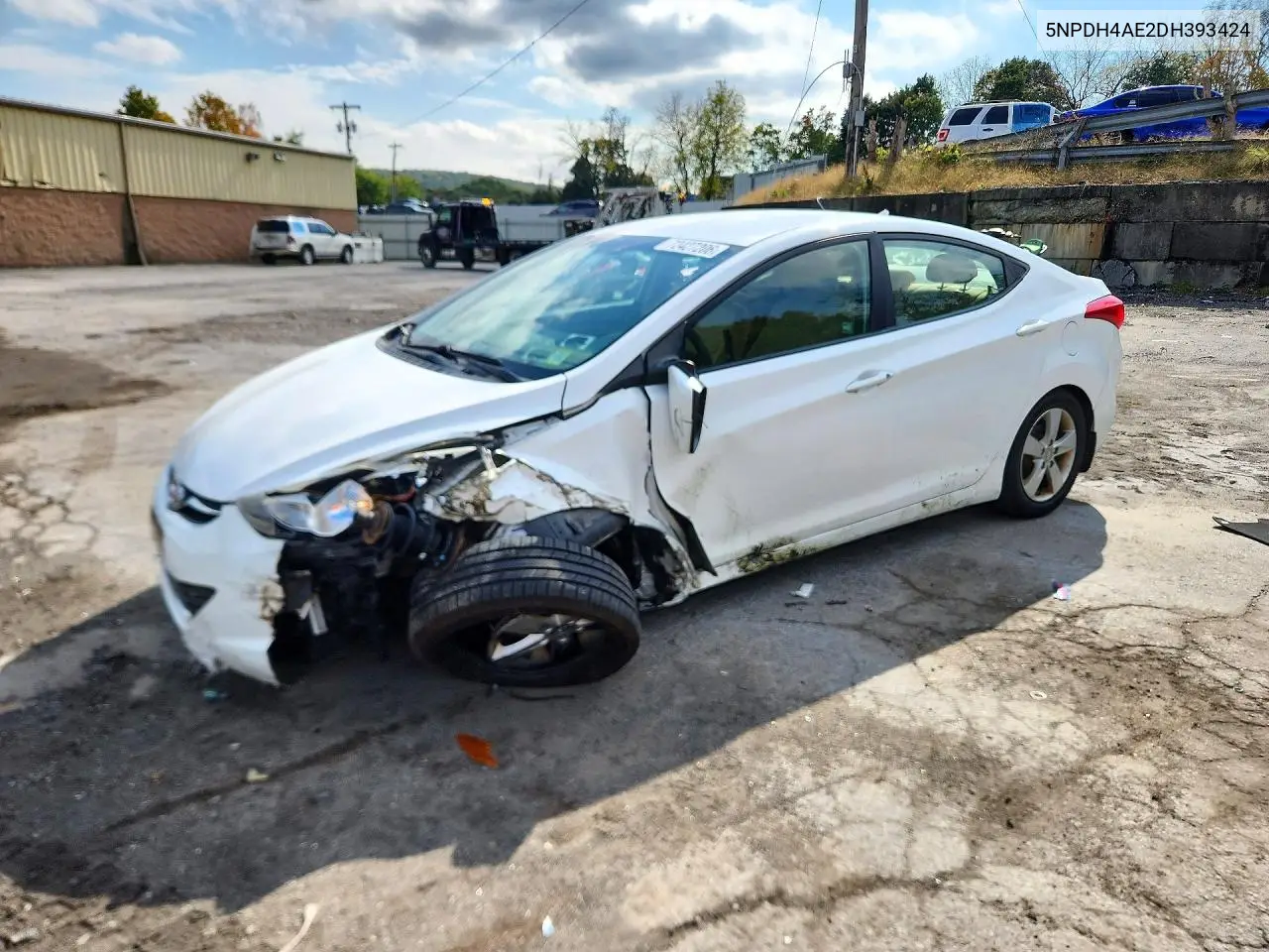 HYUNDAI ELANTRA 2013, VIN 5NPDH4AE2DH393424
