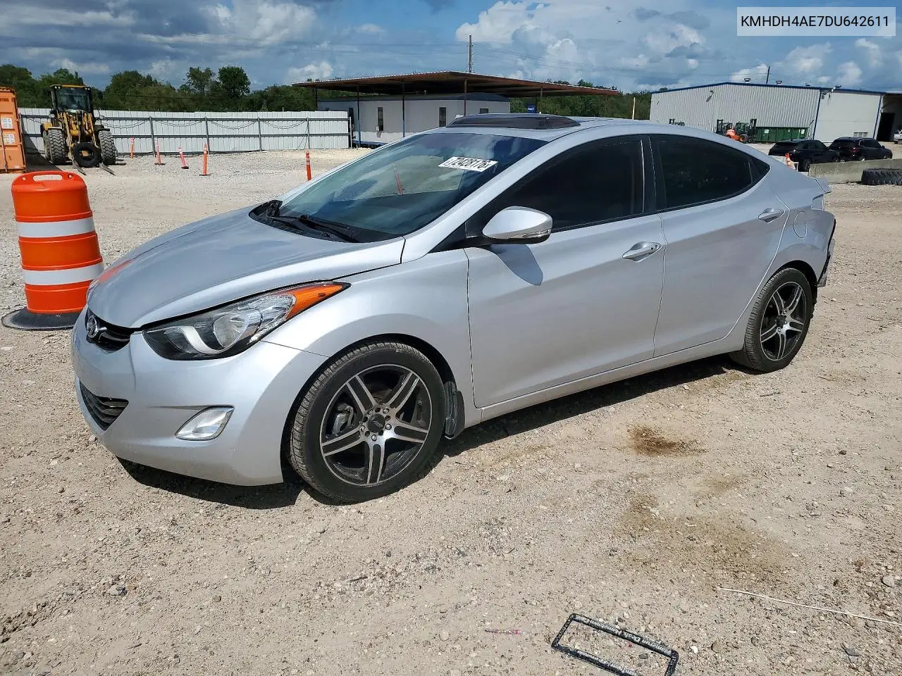 HYUNDAI ELANTRA 2013, VIN KMHDH4AE7DU642611