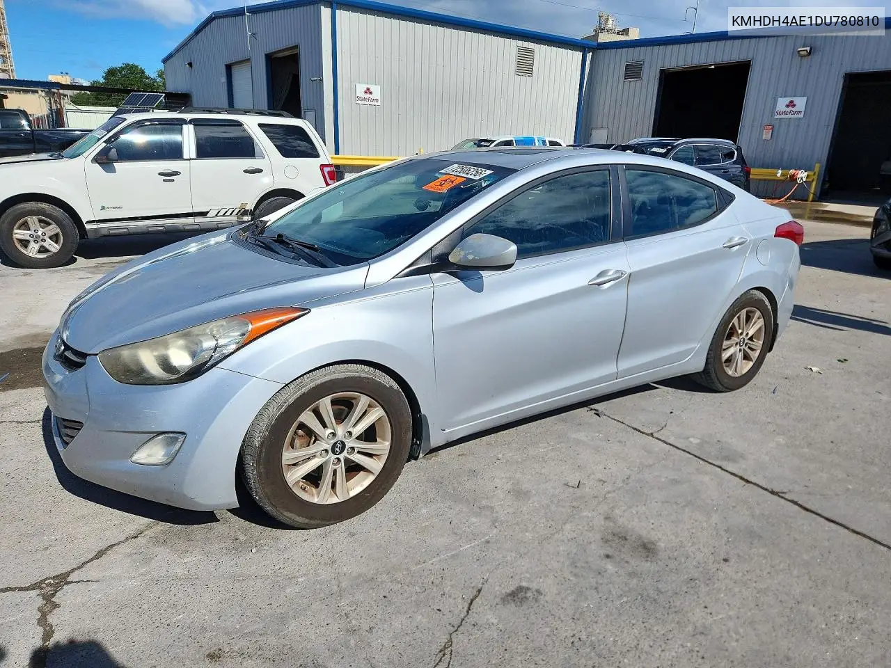 HYUNDAI ELANTRA 2013, VIN KMHDH4AE1DU780810