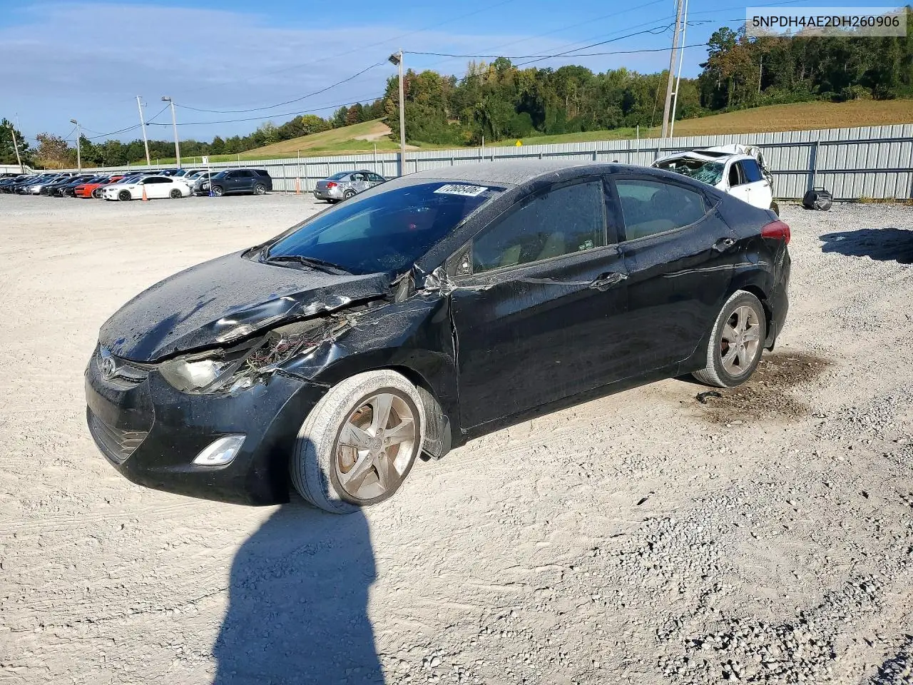 HYUNDAI ELANTRA 2013, VIN 5NPDH4AE2DH260906