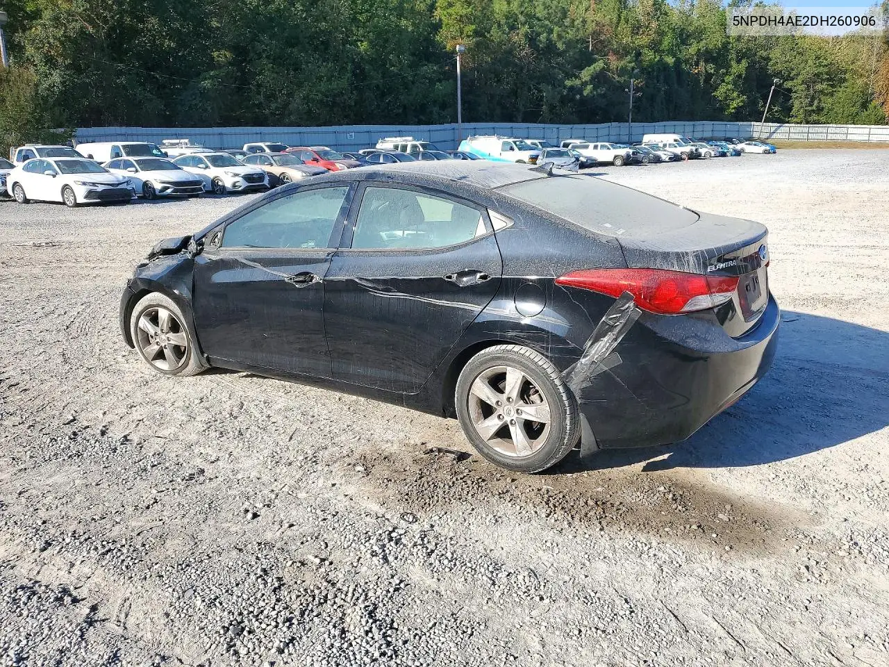 2013 HYUNDAI ELANTRA VIN 5NPDH4AE2DH260906 — фото 2