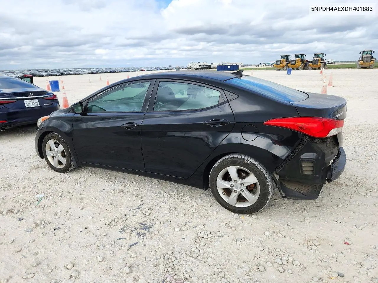 2013 HYUNDAI ELANTRA VIN 5NPDH4AEXDH401883 — фото 2
