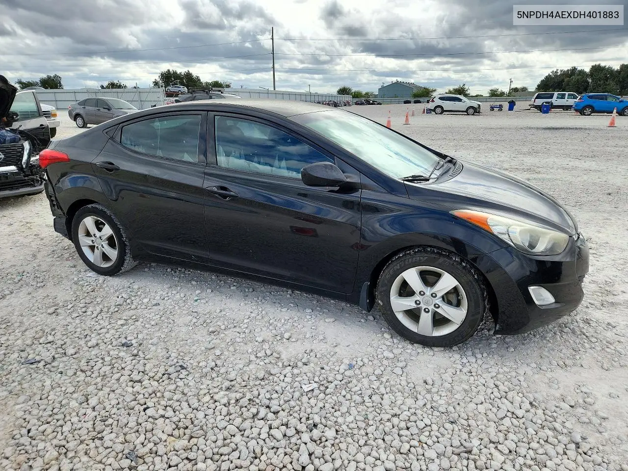 2013 HYUNDAI ELANTRA VIN 5NPDH4AEXDH401883 — фото 4