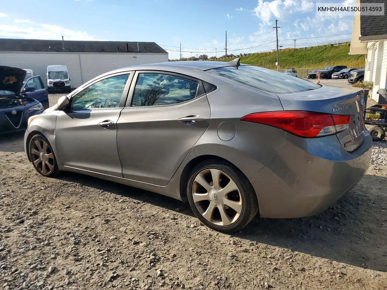 2013 HYUNDAI ELANTRA VIN KMHDH4AE5DU514593 — фото 2