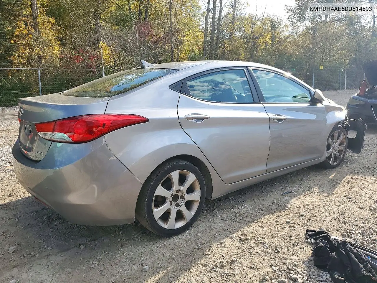 2013 HYUNDAI ELANTRA VIN KMHDH4AE5DU514593 — фото 3