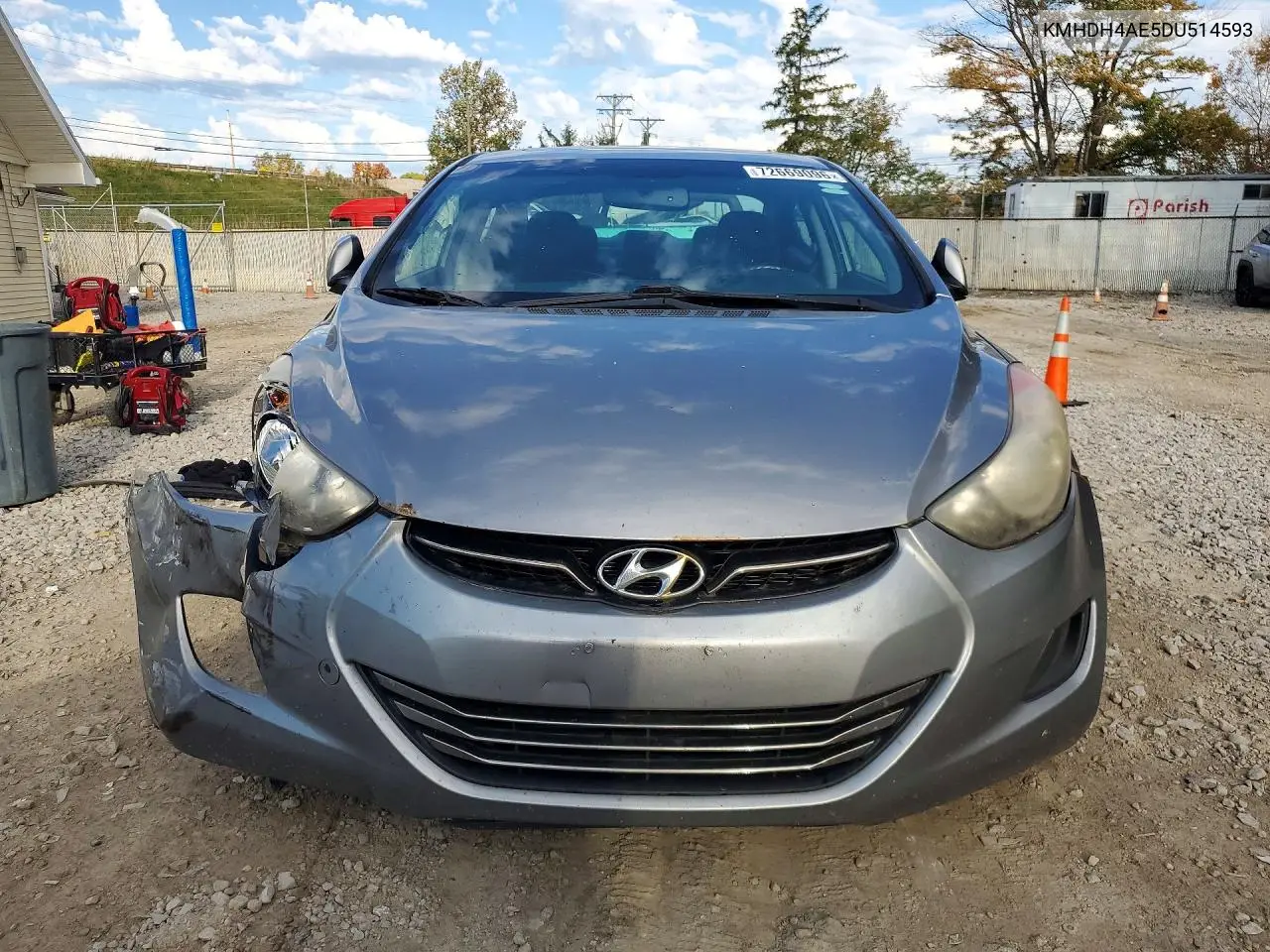 2013 HYUNDAI ELANTRA VIN KMHDH4AE5DU514593 — фото 5
