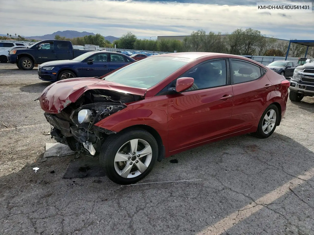 HYUNDAI ELANTRA 2013, VIN KMHDH4AE4DU541431