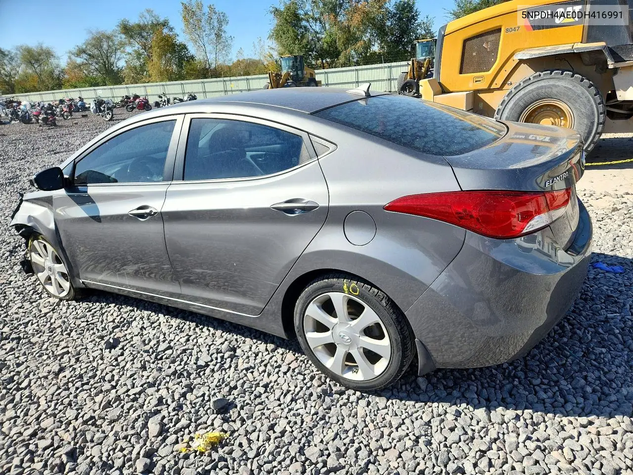 2013 HYUNDAI ELANTRA VIN 5NPDH4AE0DH416991 — фото 2