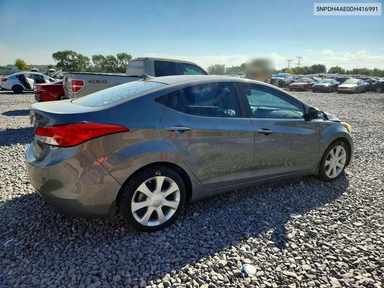 2013 HYUNDAI ELANTRA VIN 5NPDH4AE0DH416991 — фото 3