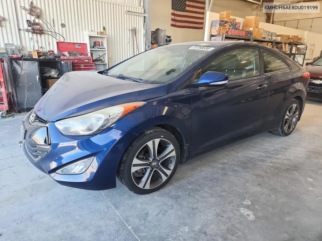 HYUNDAI ELANTRA 2013, VIN KMHDH6AE8DU019199