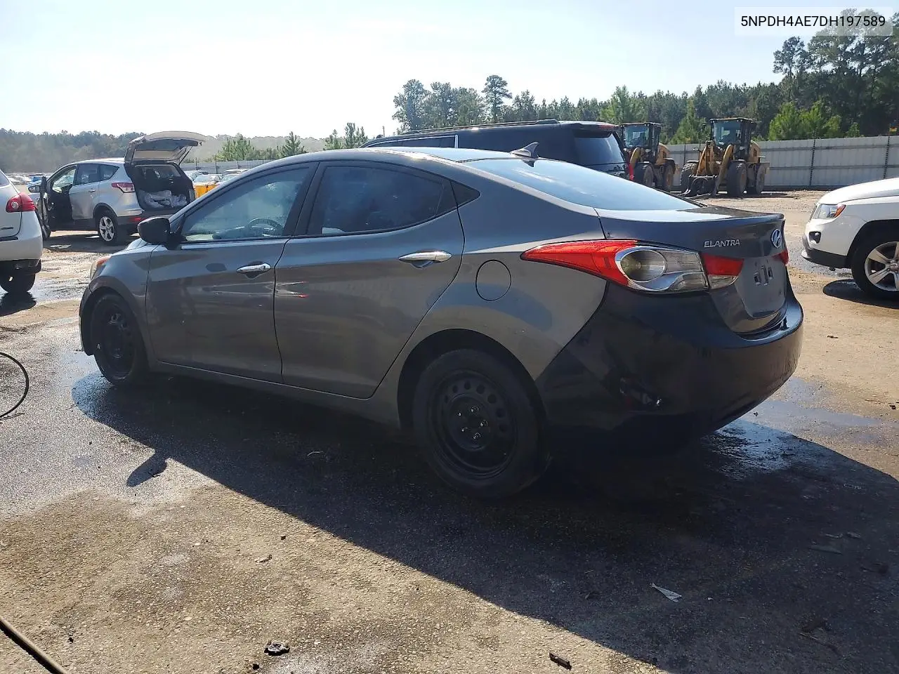 2013 HYUNDAI ELANTRA VIN 5NPDH4AE7DH197589 — фото 2