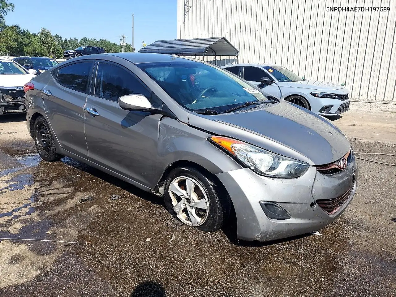 2013 HYUNDAI ELANTRA VIN 5NPDH4AE7DH197589 — фото 4