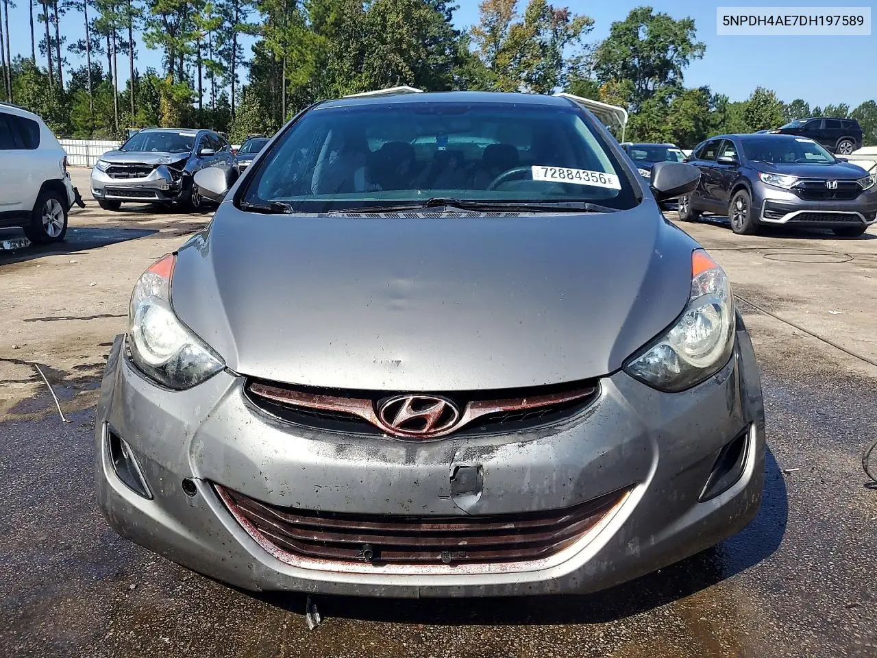2013 HYUNDAI ELANTRA VIN 5NPDH4AE7DH197589 — фото 5