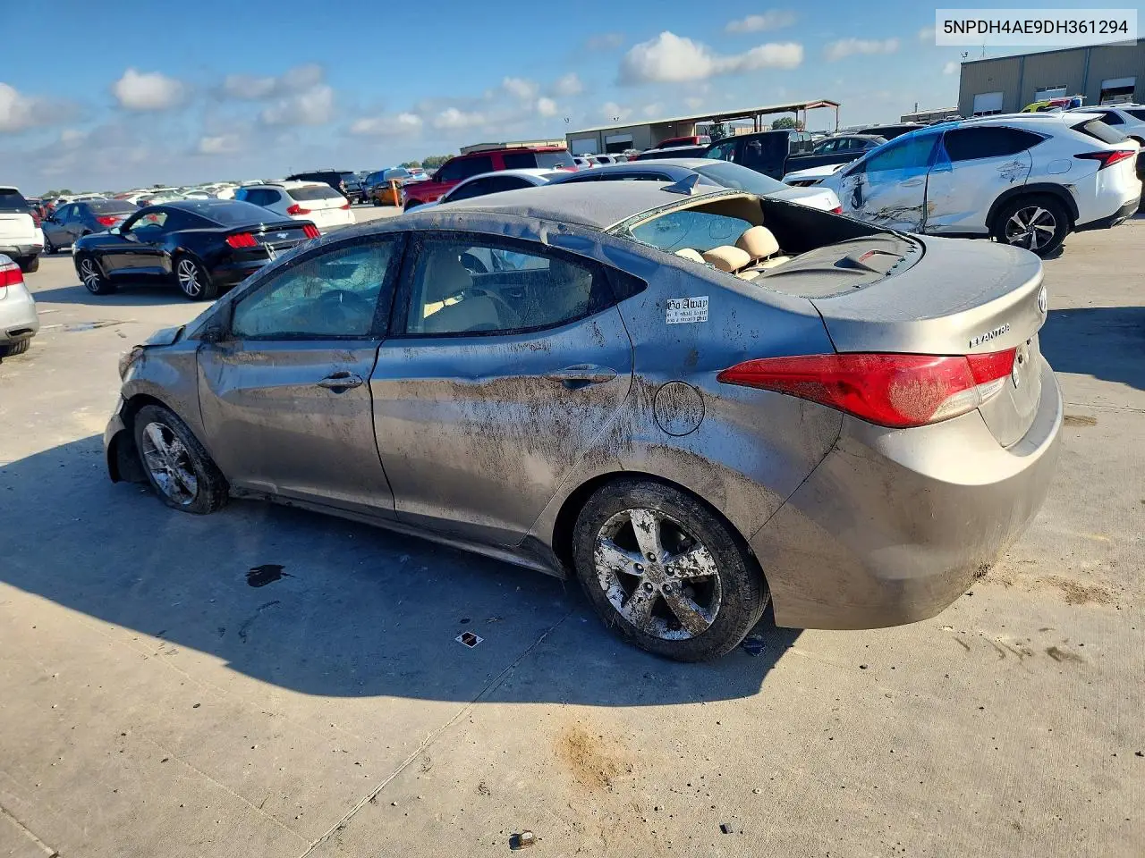 2013 HYUNDAI ELANTRA VIN 5NPDH4AE9DH361294 — фото 2