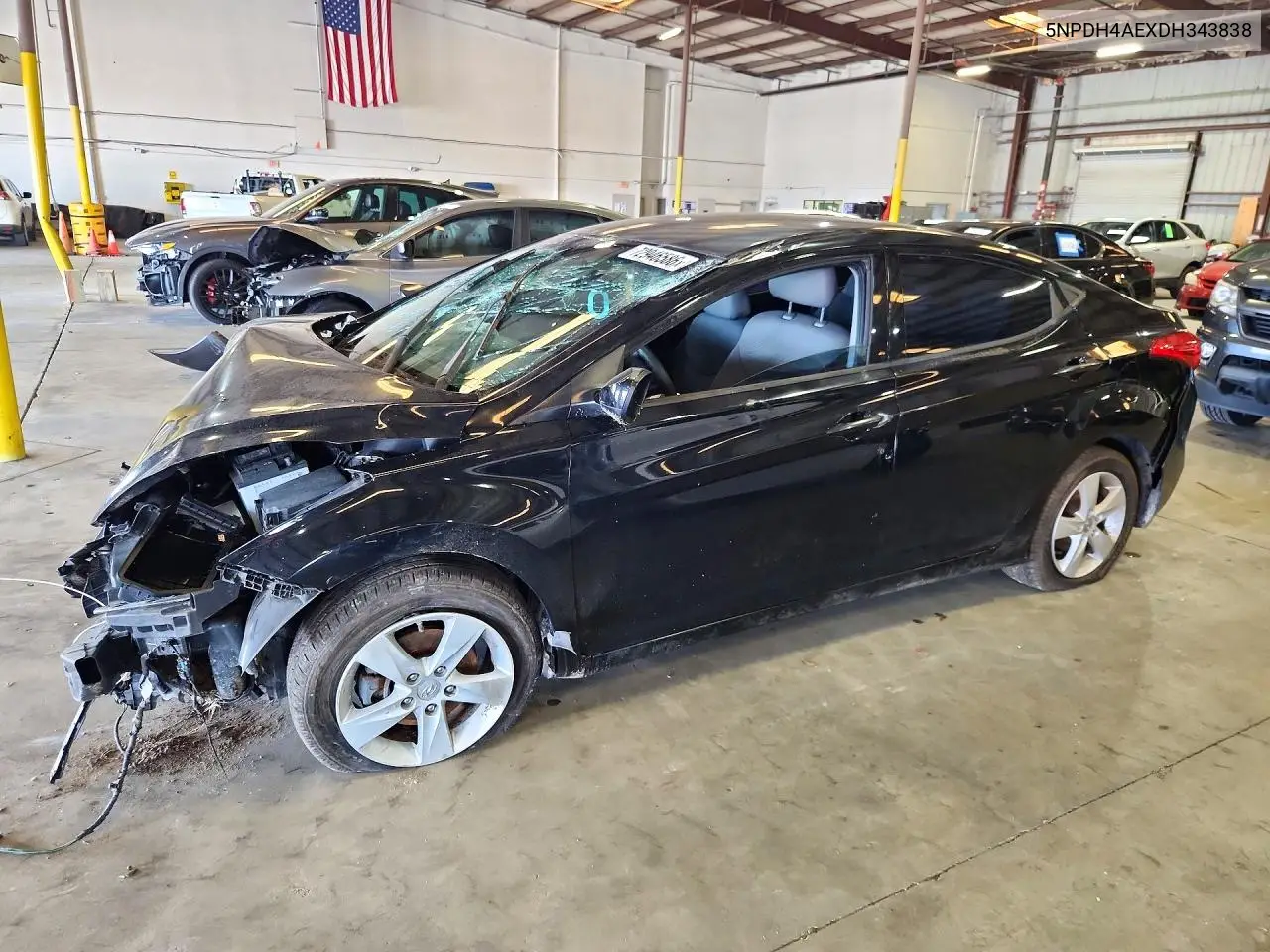 HYUNDAI ELANTRA 2013, VIN 5NPDH4AEXDH343838