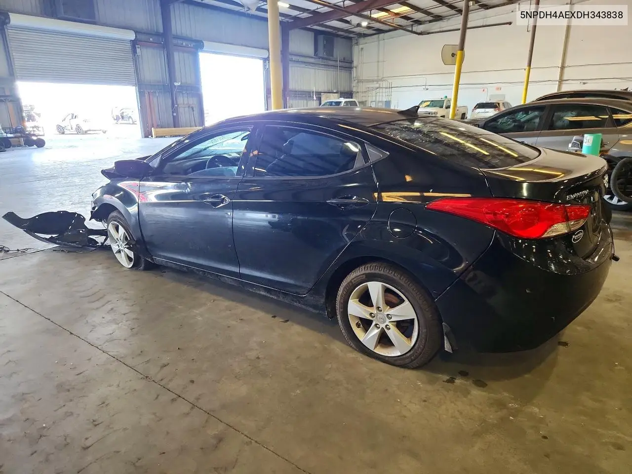 2013 HYUNDAI ELANTRA VIN 5NPDH4AEXDH343838 — фото 2