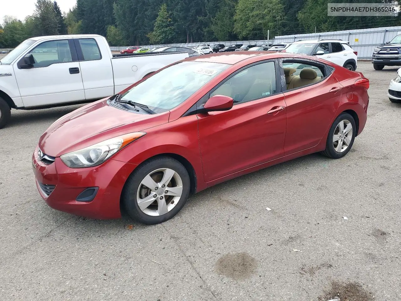 HYUNDAI ELANTRA 2013, VIN 5NPDH4AE7DH365246