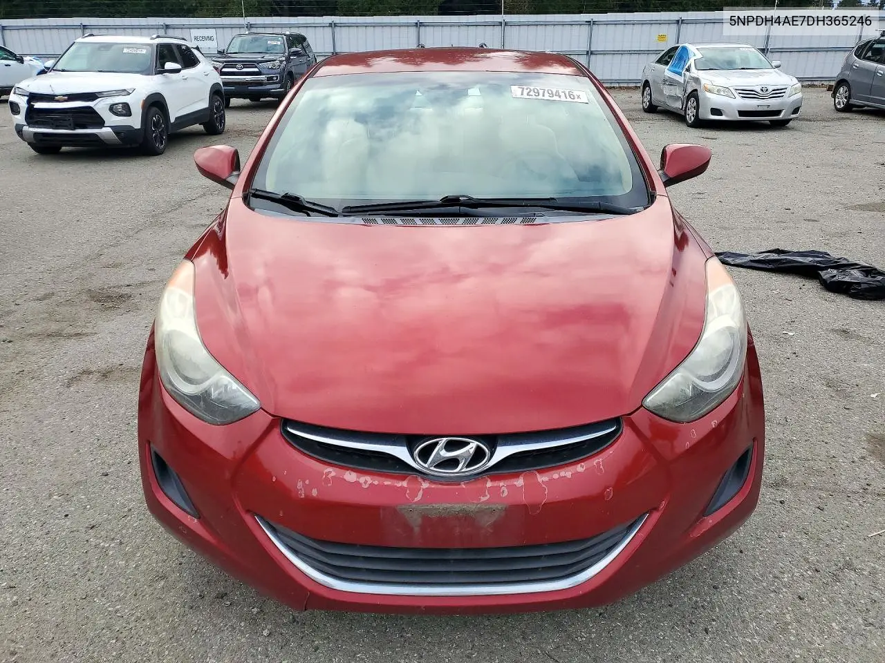 2013 HYUNDAI ELANTRA VIN 5NPDH4AE7DH365246 — фото 5