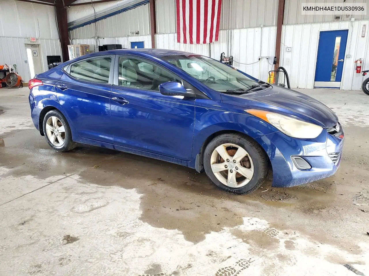 2013 HYUNDAI ELANTRA VIN KMHDH4AE1DU530936 — фото 4