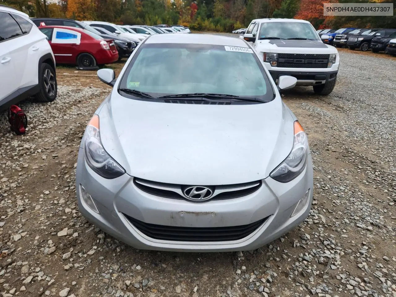 2013 HYUNDAI ELANTRA VIN 5NPDH4AE0DH437307 — фото 5