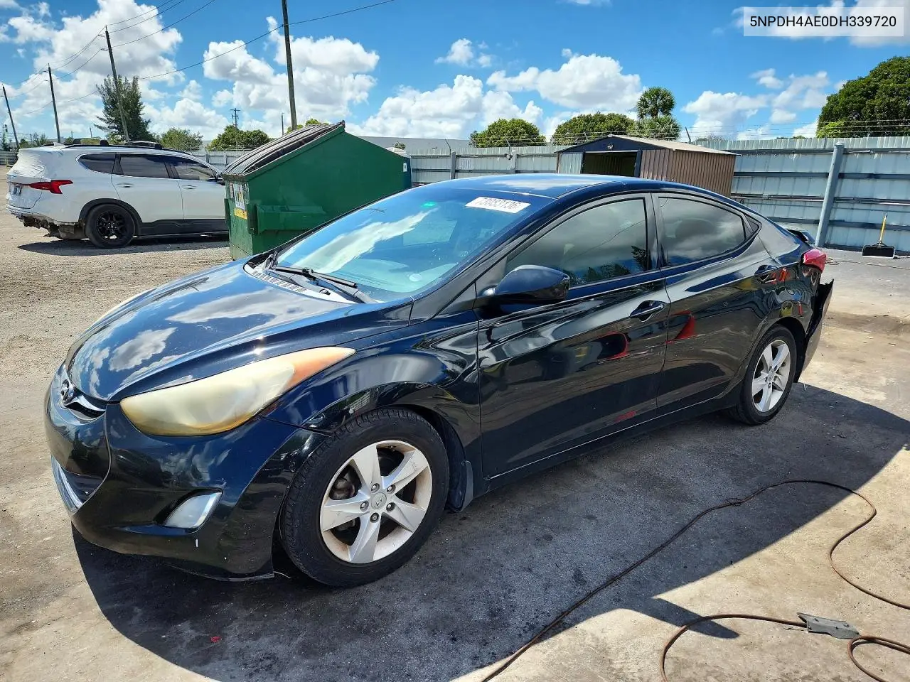 2013 HYUNDAI ELANTRA VIN 5NPDH4AE0DH339720 — фото 2