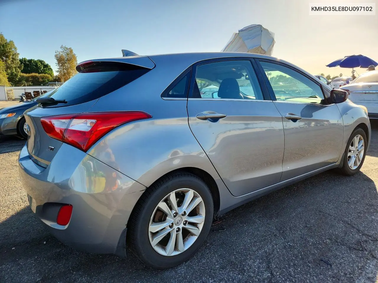 2013 HYUNDAI ELANTRA VIN KMHD35LE8DU097102 — фото 3
