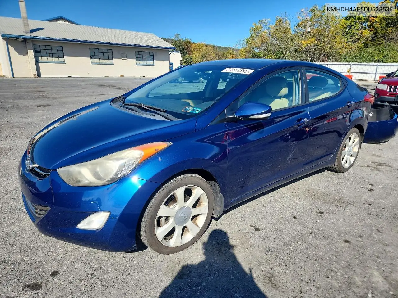 HYUNDAI ELANTRA 2013, VIN KMHDH4AE5DU523536