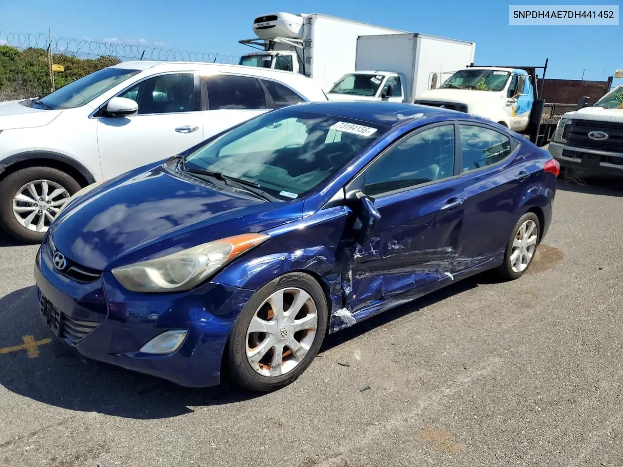 HYUNDAI ELANTRA 2013, VIN 5NPDH4AE7DH441452