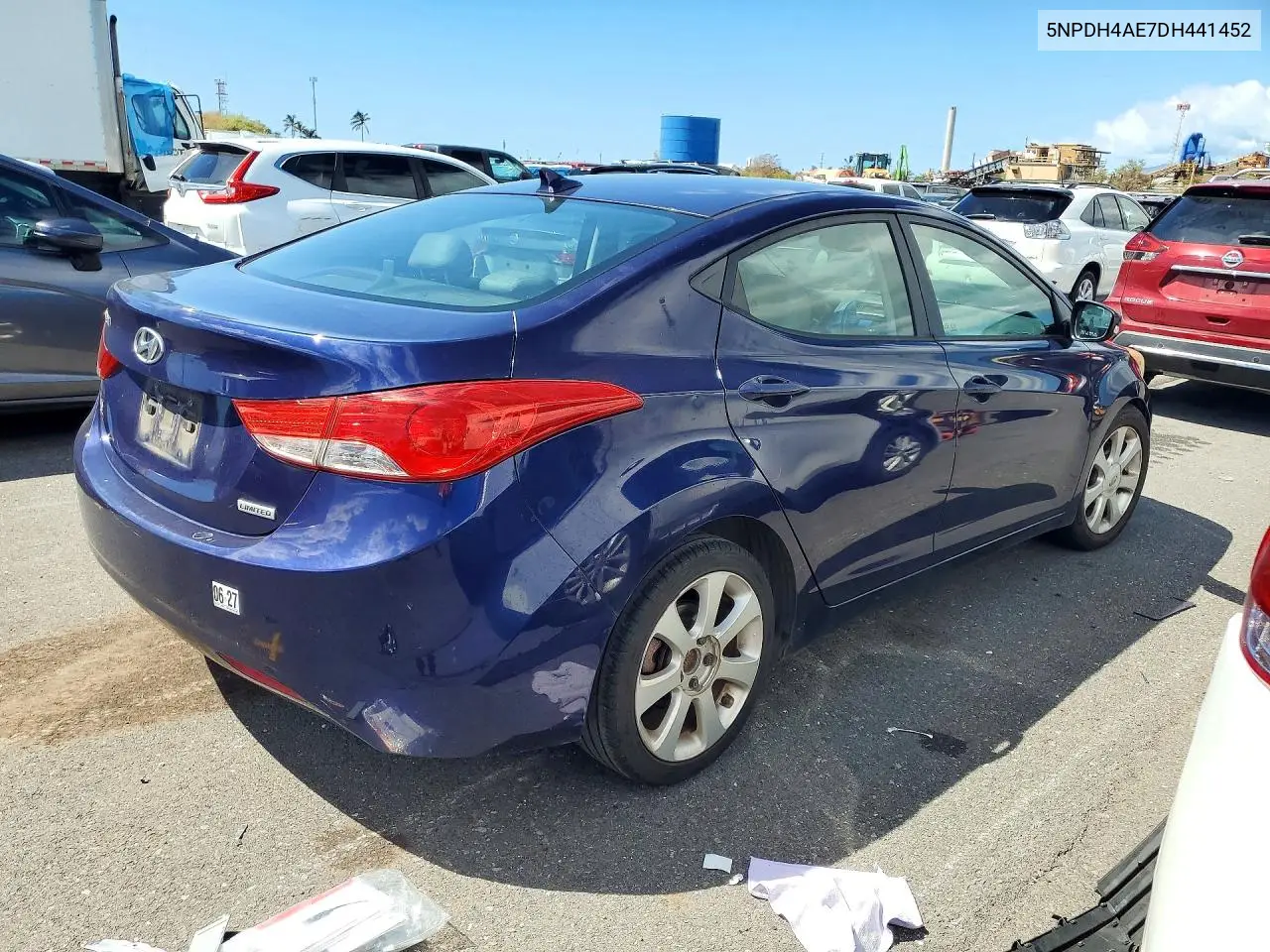 2013 HYUNDAI ELANTRA VIN 5NPDH4AE7DH441452 — фото 3