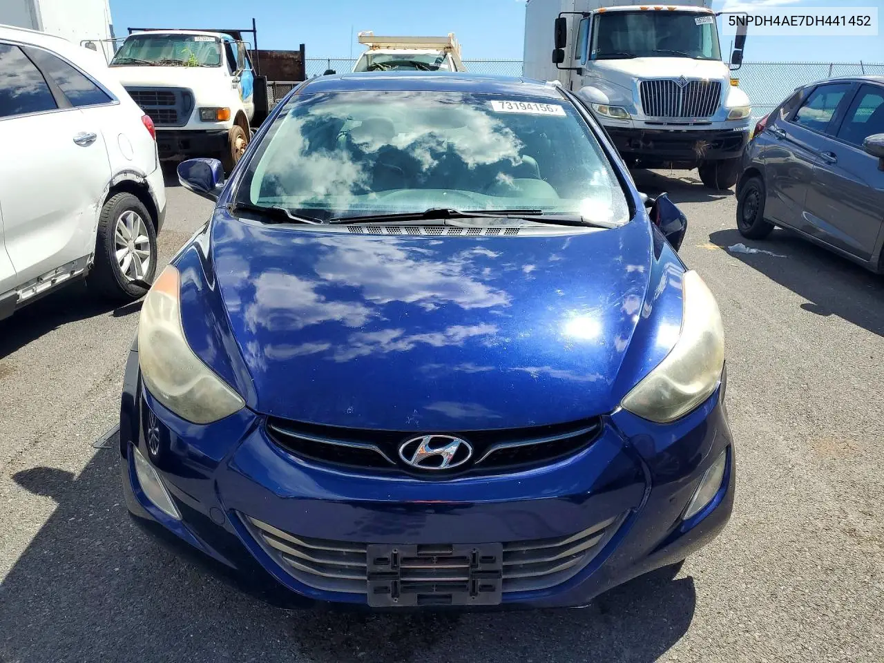 2013 HYUNDAI ELANTRA VIN 5NPDH4AE7DH441452 — фото 5