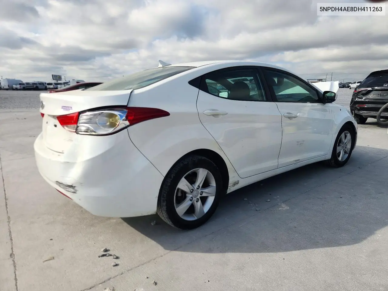 2013 HYUNDAI ELANTRA VIN 5NPDH4AE8DH411263 — фото 3