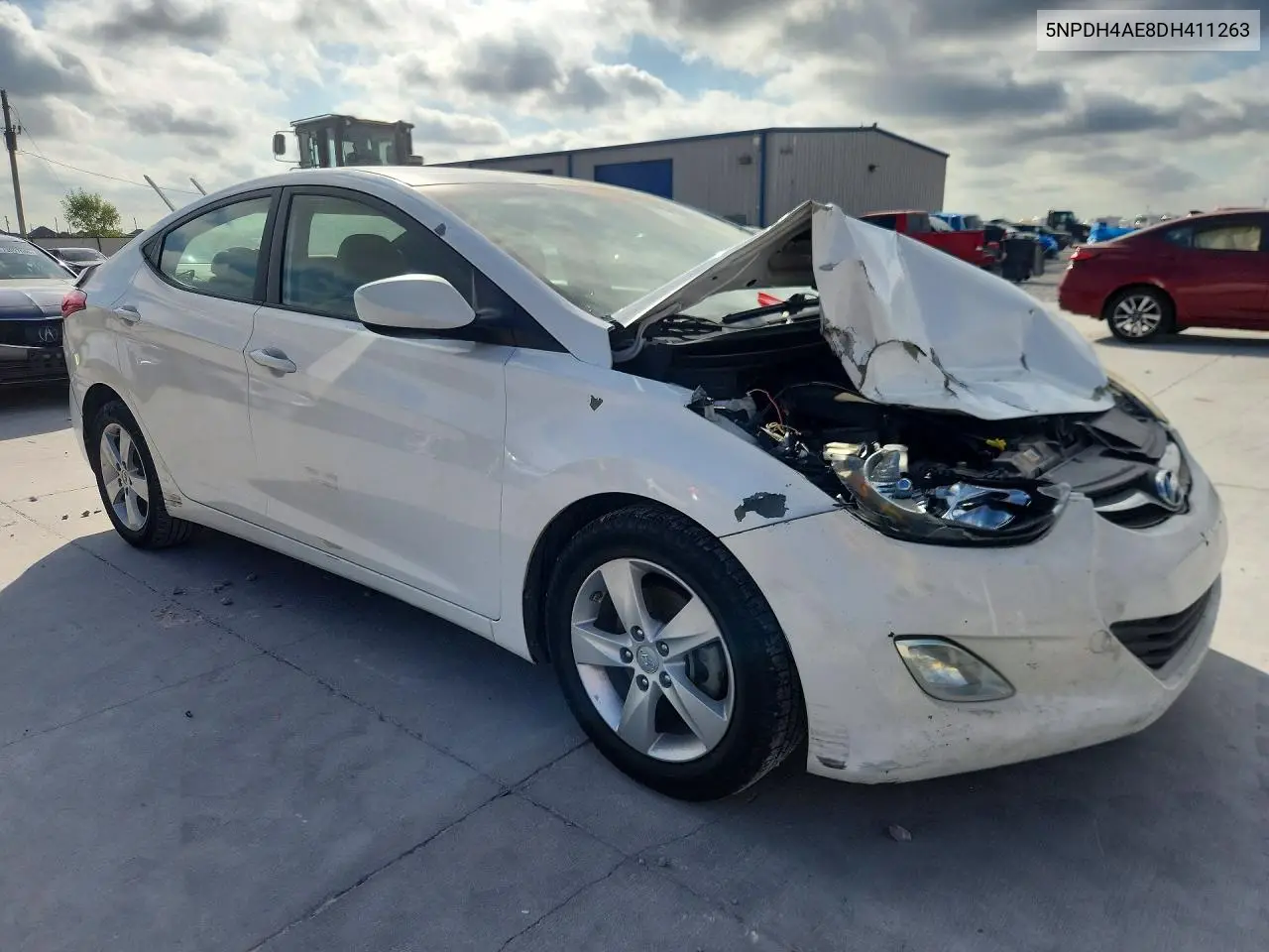 2013 HYUNDAI ELANTRA VIN 5NPDH4AE8DH411263 — фото 4