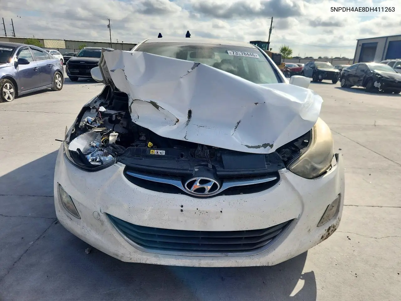 2013 HYUNDAI ELANTRA VIN 5NPDH4AE8DH411263 — фото 5