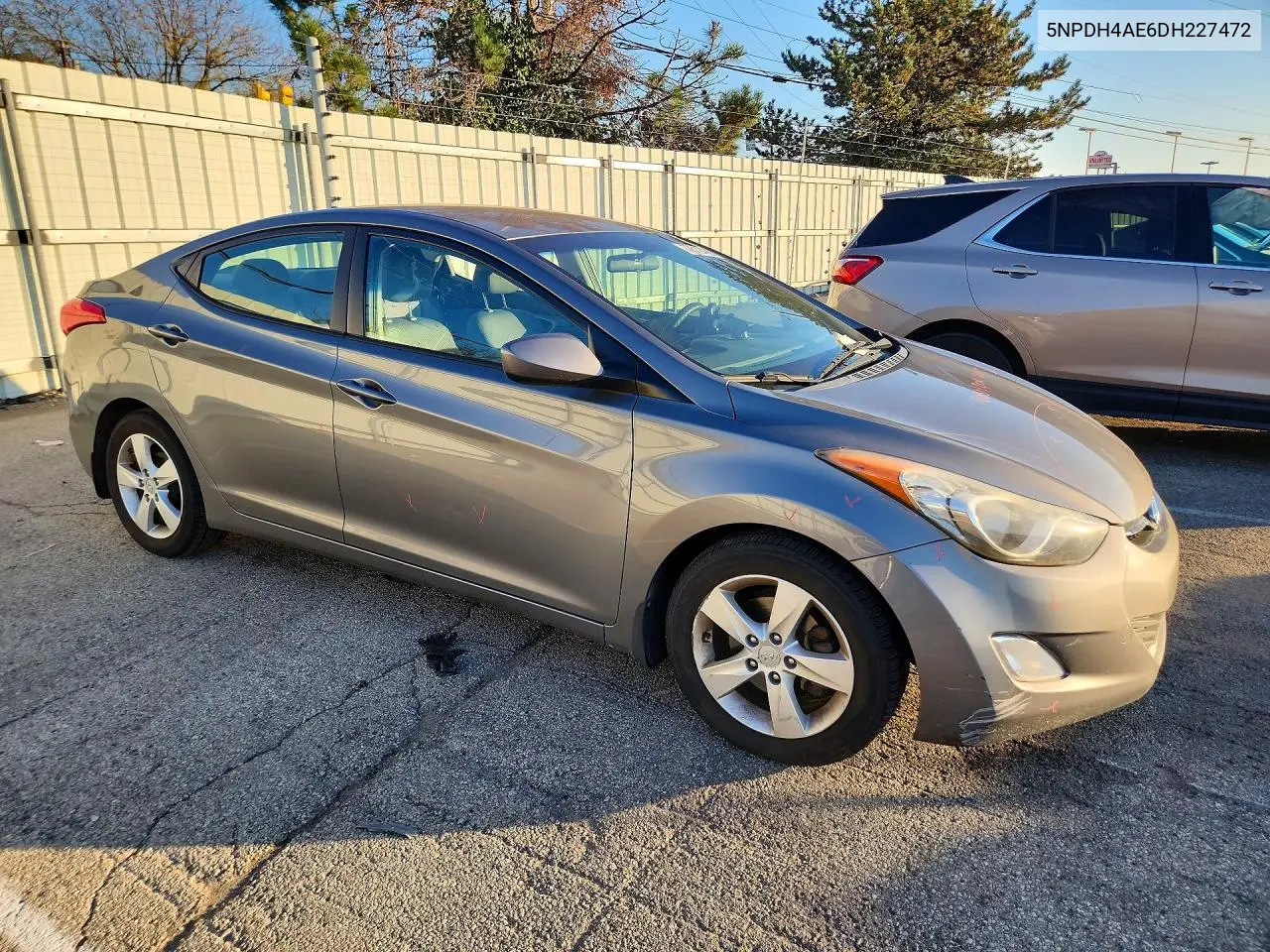 2013 HYUNDAI ELANTRA VIN 5NPDH4AE6DH227472 — фото 4