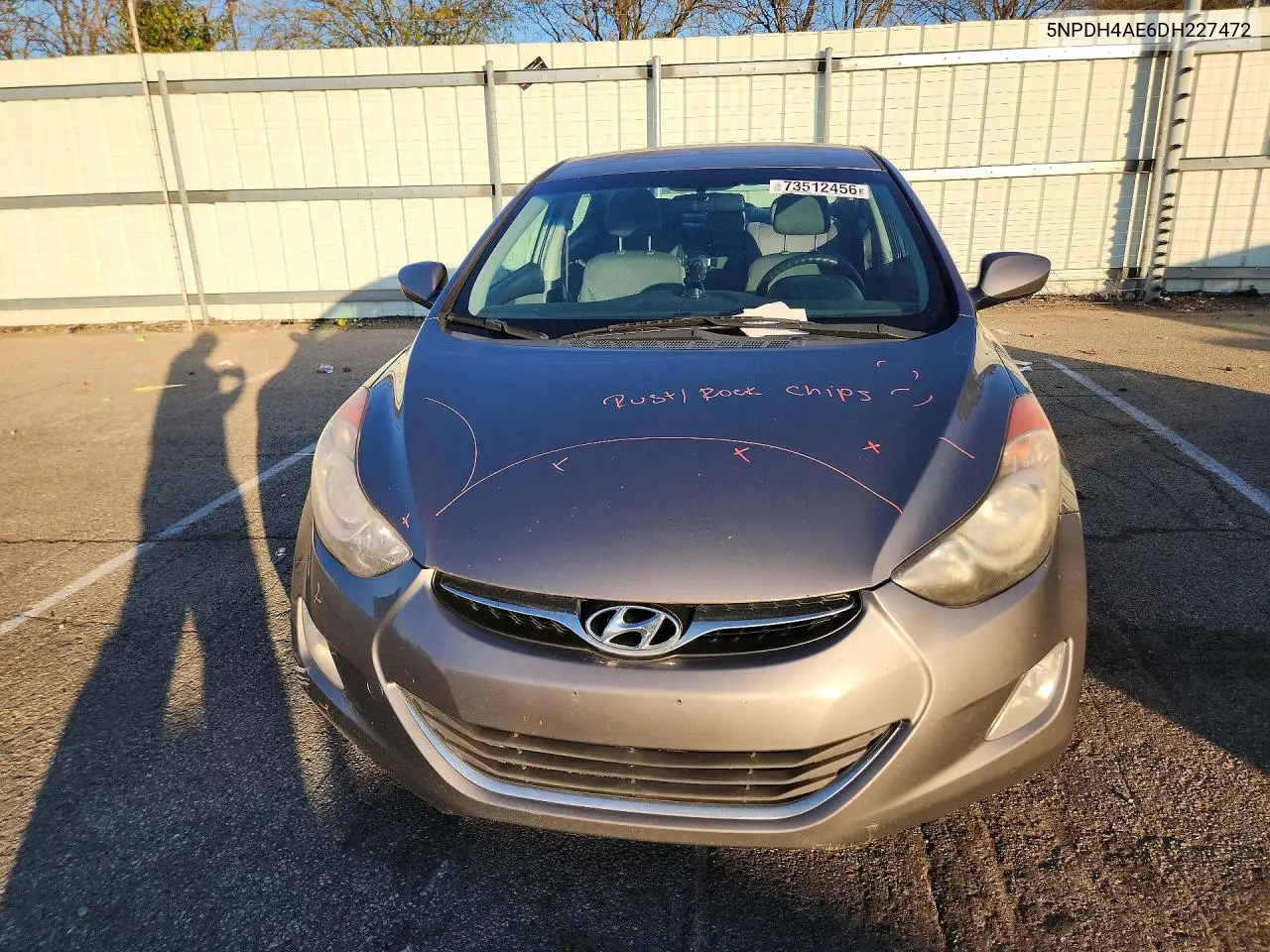 2013 HYUNDAI ELANTRA VIN 5NPDH4AE6DH227472 — фото 5