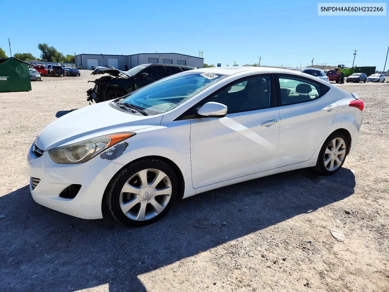 HYUNDAI ELANTRA 2013, VIN 5NPDH4AE6DH232266
