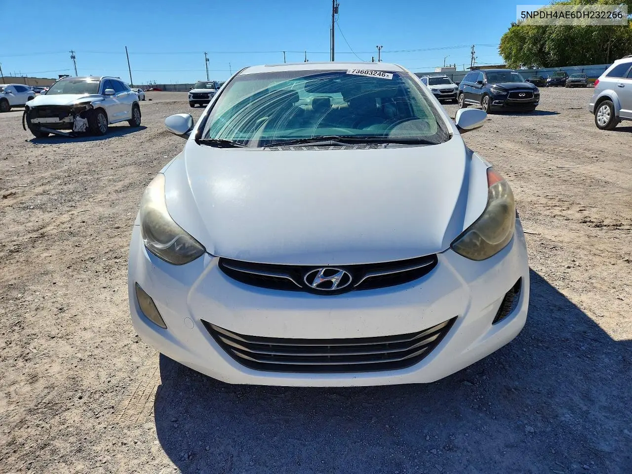 2013 HYUNDAI ELANTRA VIN 5NPDH4AE6DH232266 — фото 5