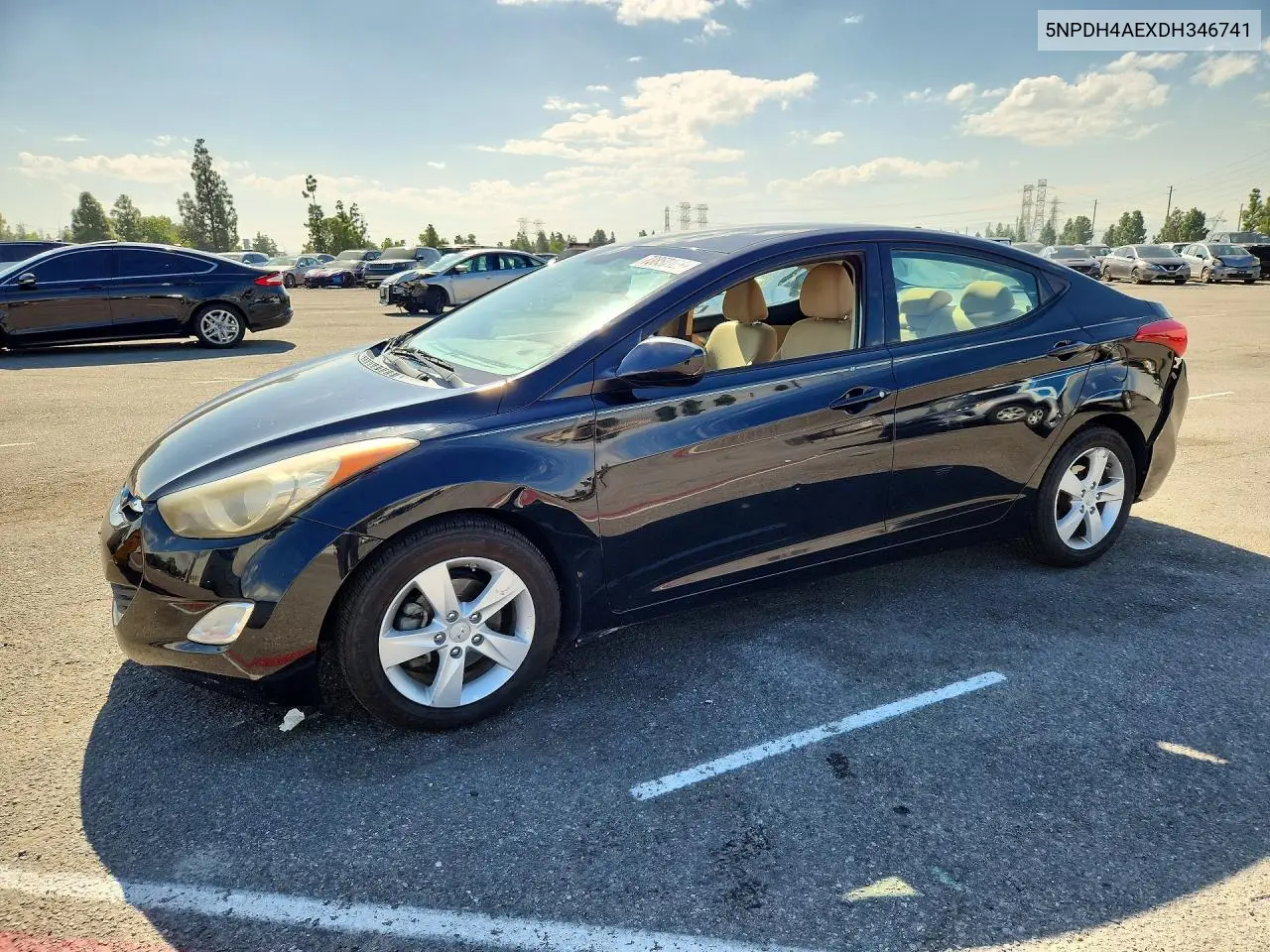 HYUNDAI ELANTRA 2013, VIN 5NPDH4AEXDH346741