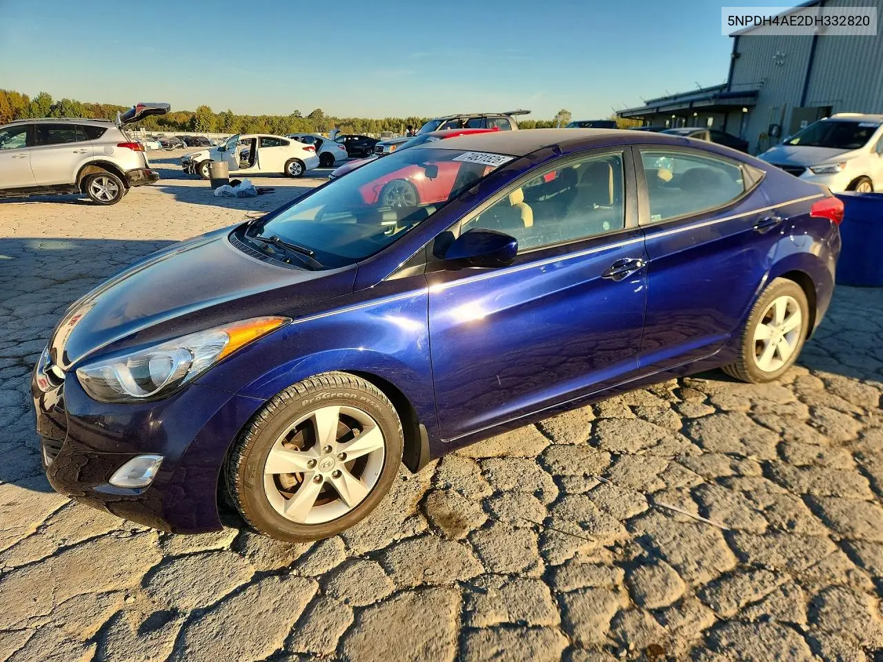 HYUNDAI ELANTRA 2013, VIN 5NPDH4AE2DH332820