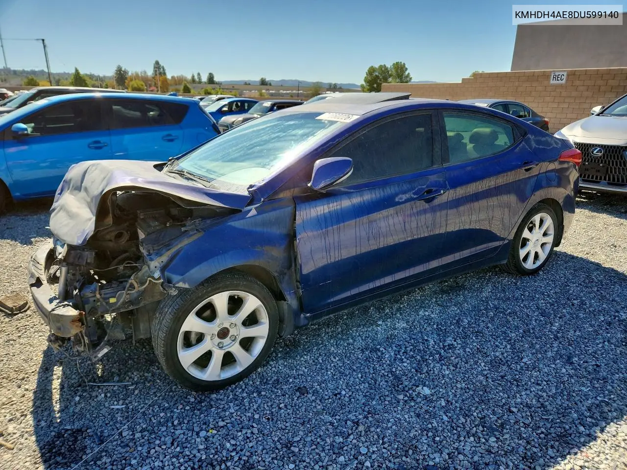 HYUNDAI ELANTRA 2013, VIN KMHDH4AE8DU599140