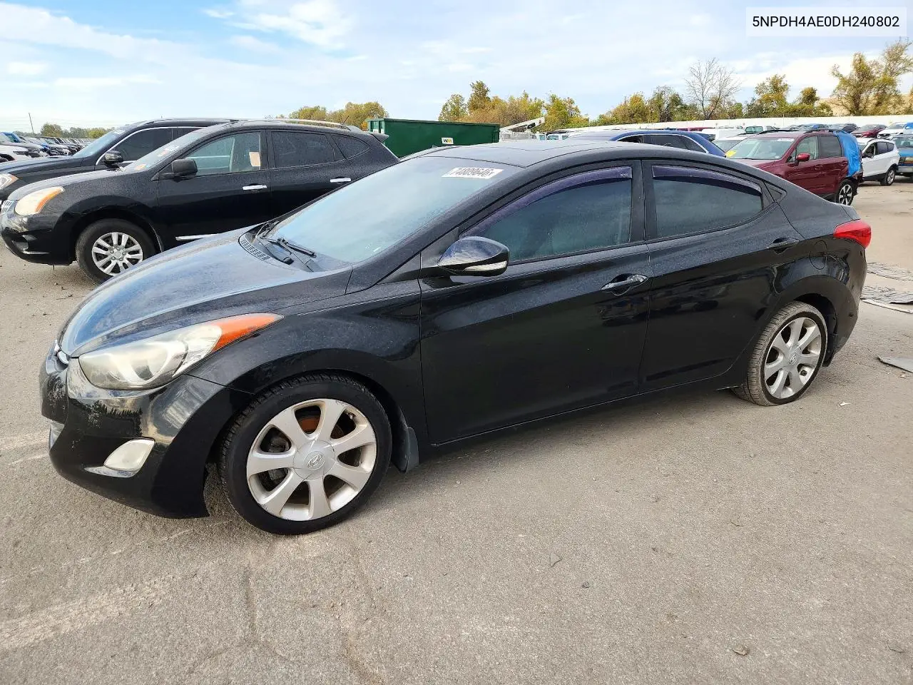 HYUNDAI ELANTRA 2013, VIN 5NPDH4AE0DH240802