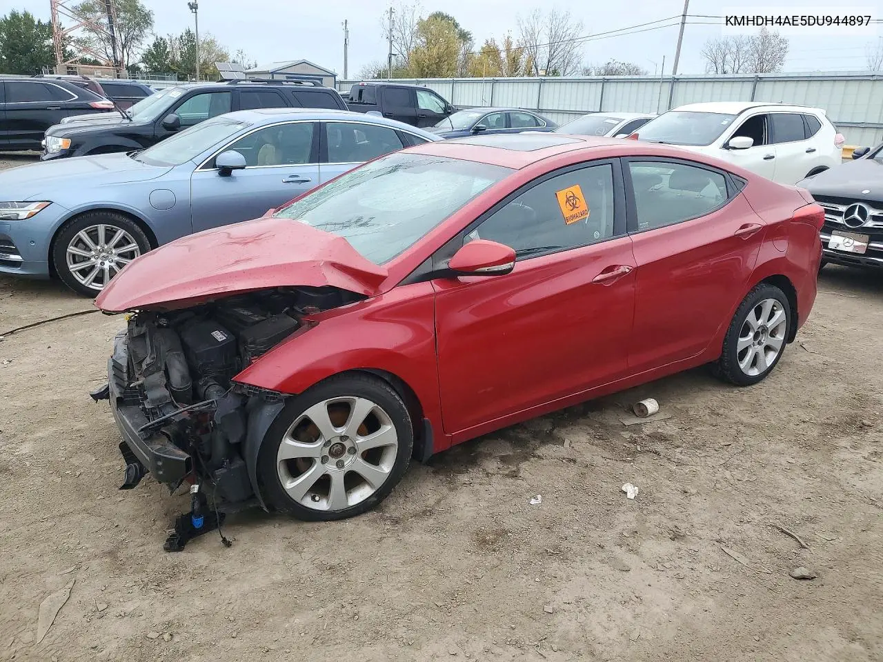 HYUNDAI ELANTRA 2013, VIN KMHDH4AE5DU944897