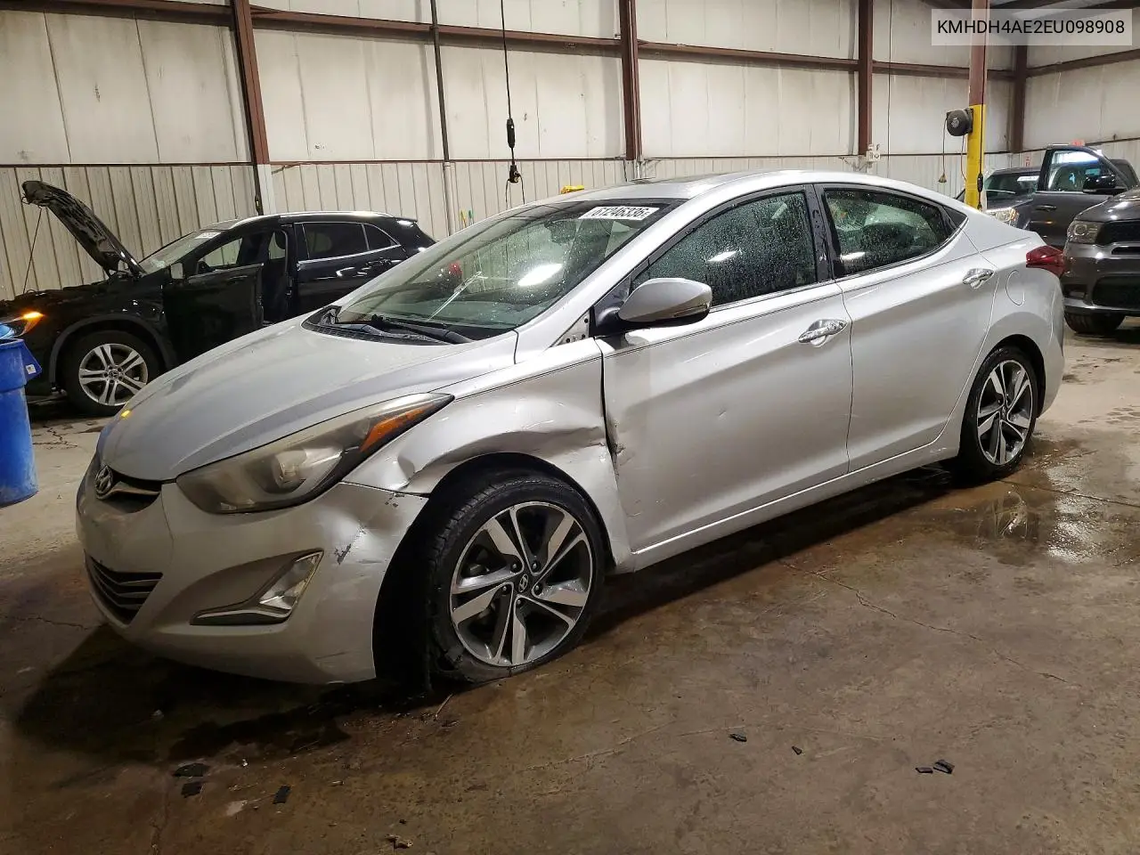 HYUNDAI ELANTRA 2014, VIN KMHDH4AE2EU098908