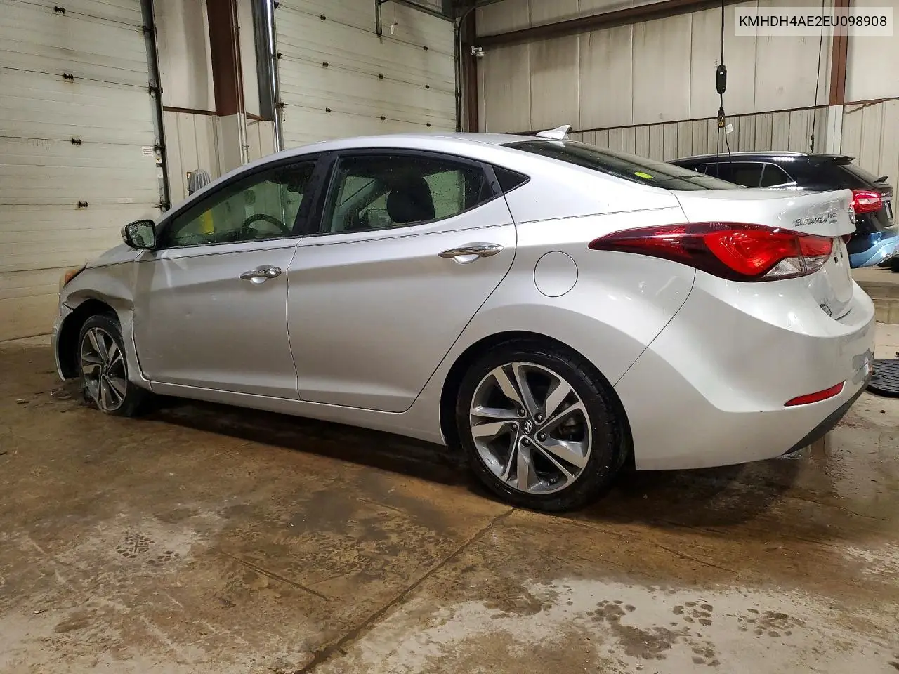 2014 HYUNDAI ELANTRA VIN KMHDH4AE2EU098908 — фото 2
