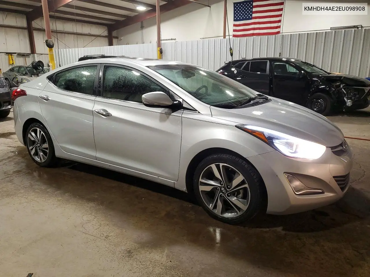 2014 HYUNDAI ELANTRA VIN KMHDH4AE2EU098908 — фото 4