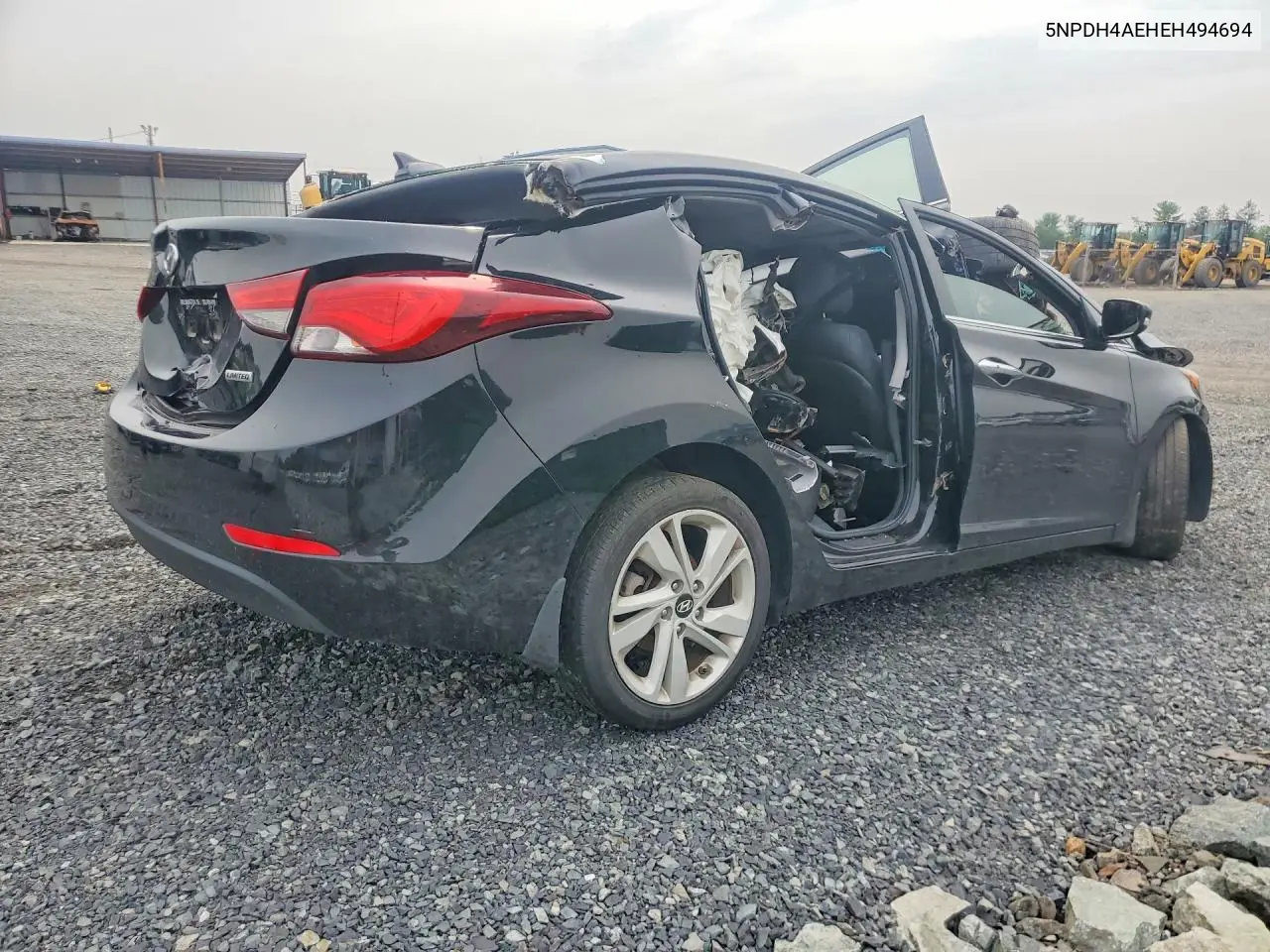 2014 HYUNDAI ELANTRA VIN 5NPDH4AE8EH494694 — фото 3