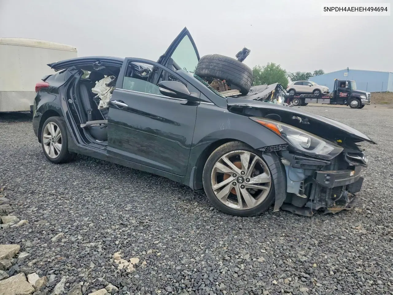 2014 HYUNDAI ELANTRA VIN 5NPDH4AE8EH494694 — фото 4