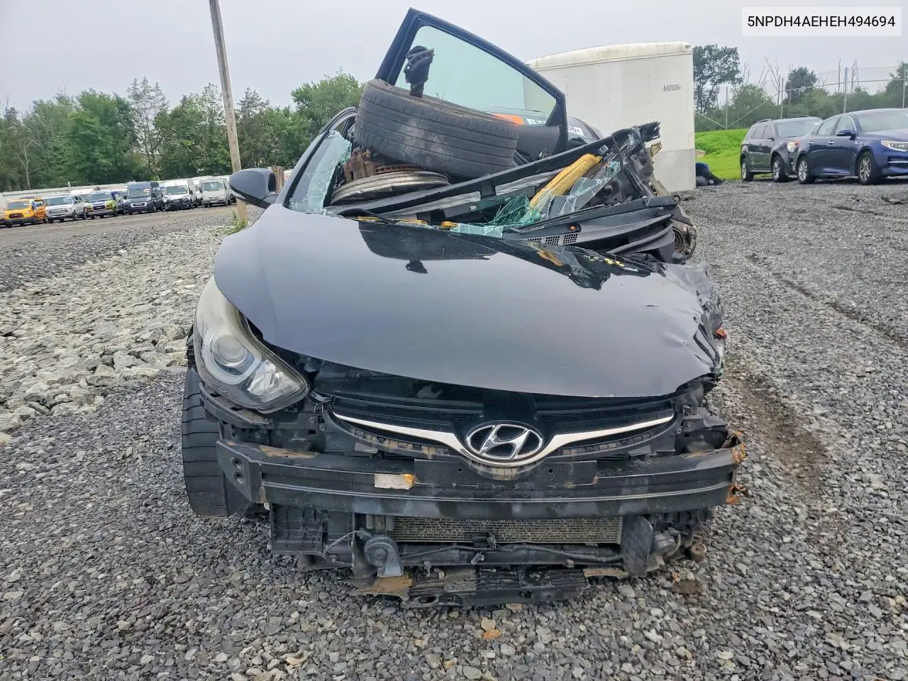 2014 HYUNDAI ELANTRA VIN 5NPDH4AE8EH494694 — фото 5