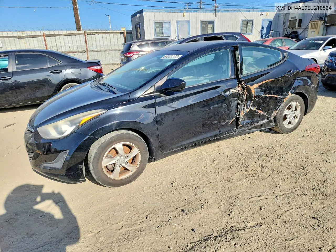 HYUNDAI ELANTRA 2014, VIN KMHDH4AE9EU210524
